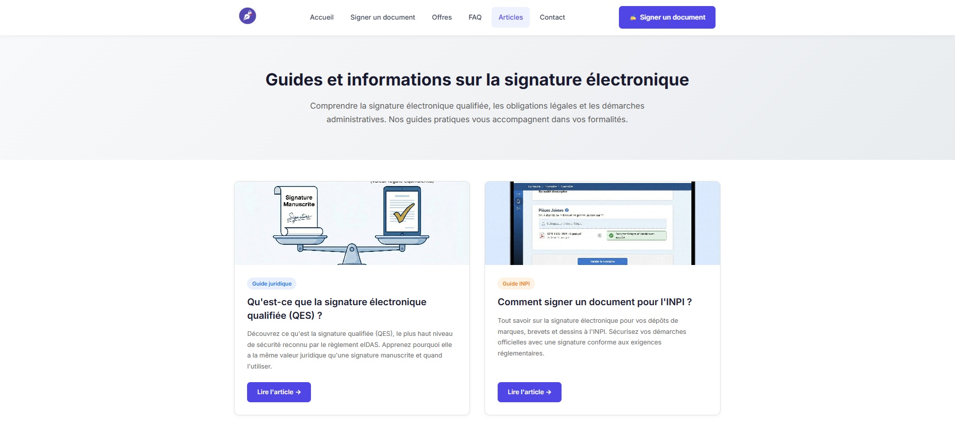 Signature Légale - Tarifs & Packs